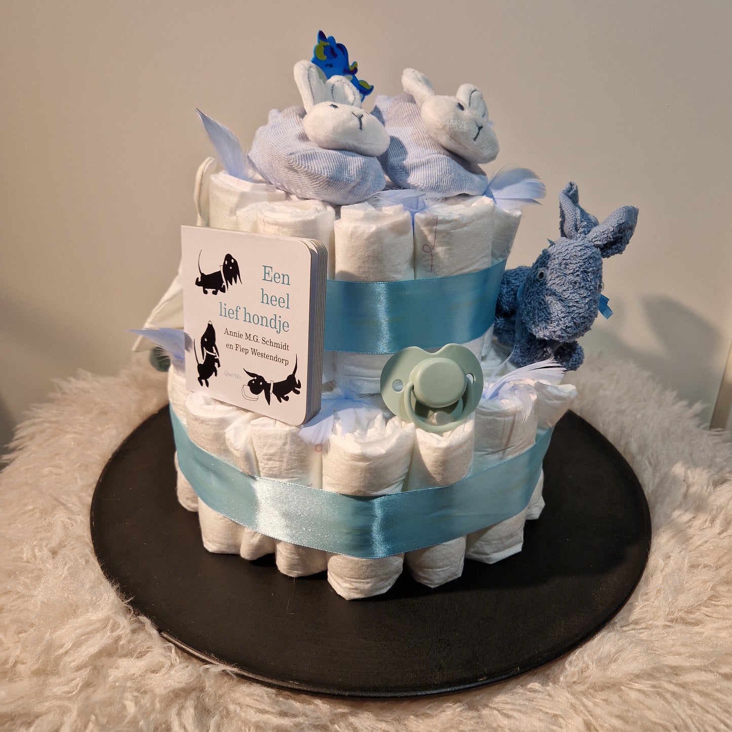 Luiertaart blauw