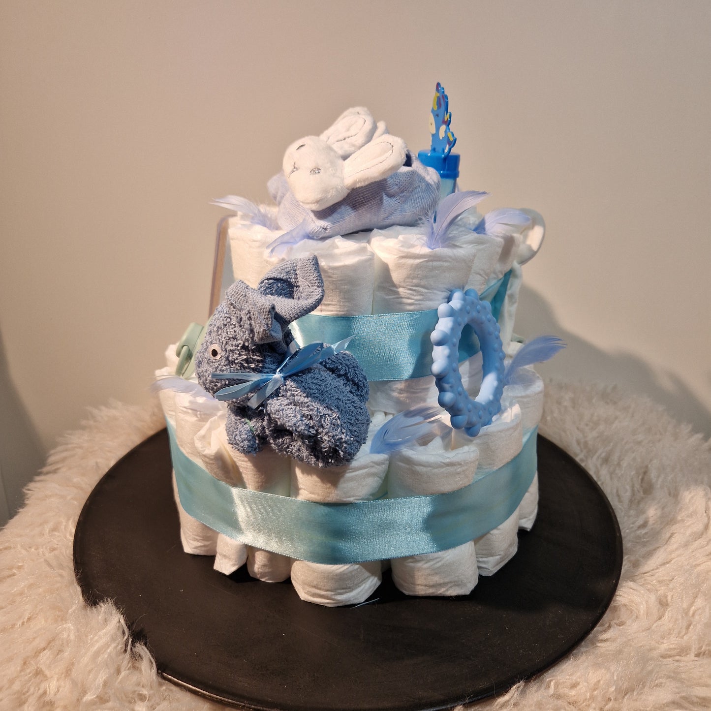 Luiertaart blauw