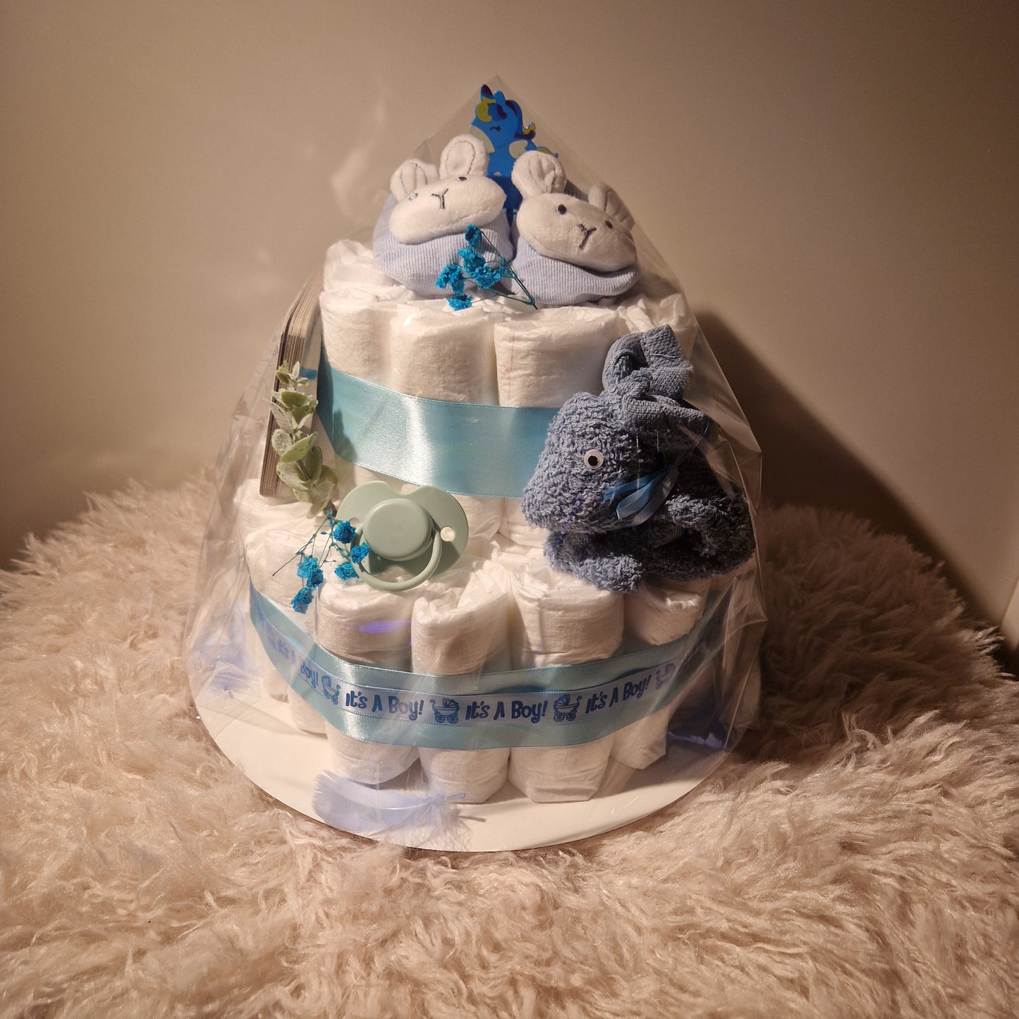Luiertaart blauw